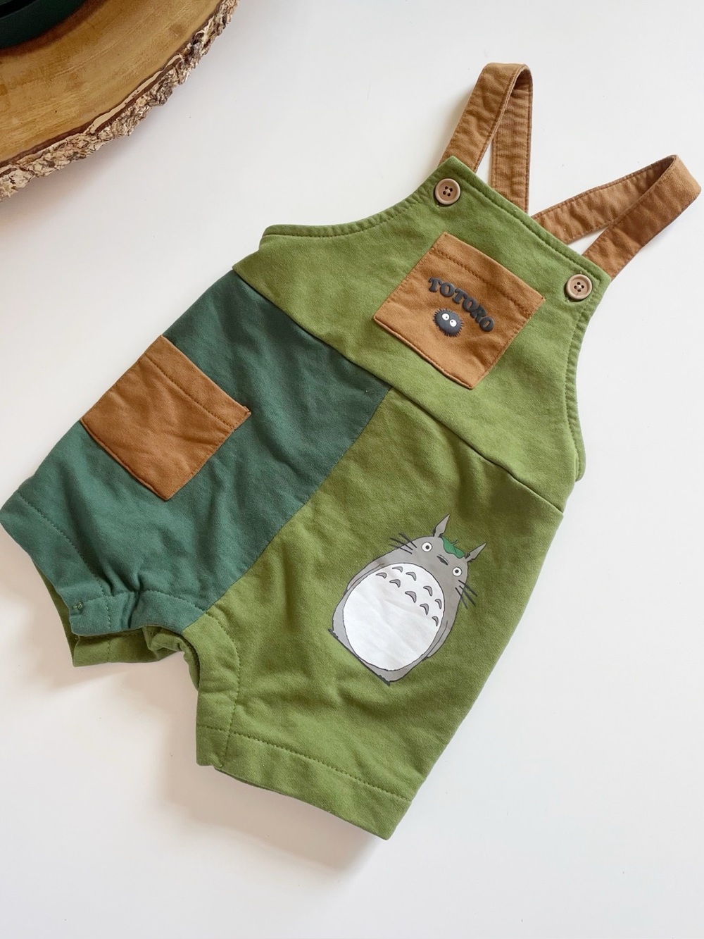 Studio Ghibli My Neighbor Totoro Color Block Overalls | 6-9m